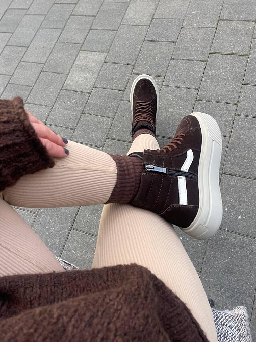 Molly Кросівки жіночі MOLLY 243 коричневі (зима, замша натуральна) (5674) 38 Коломыя - изображение 2