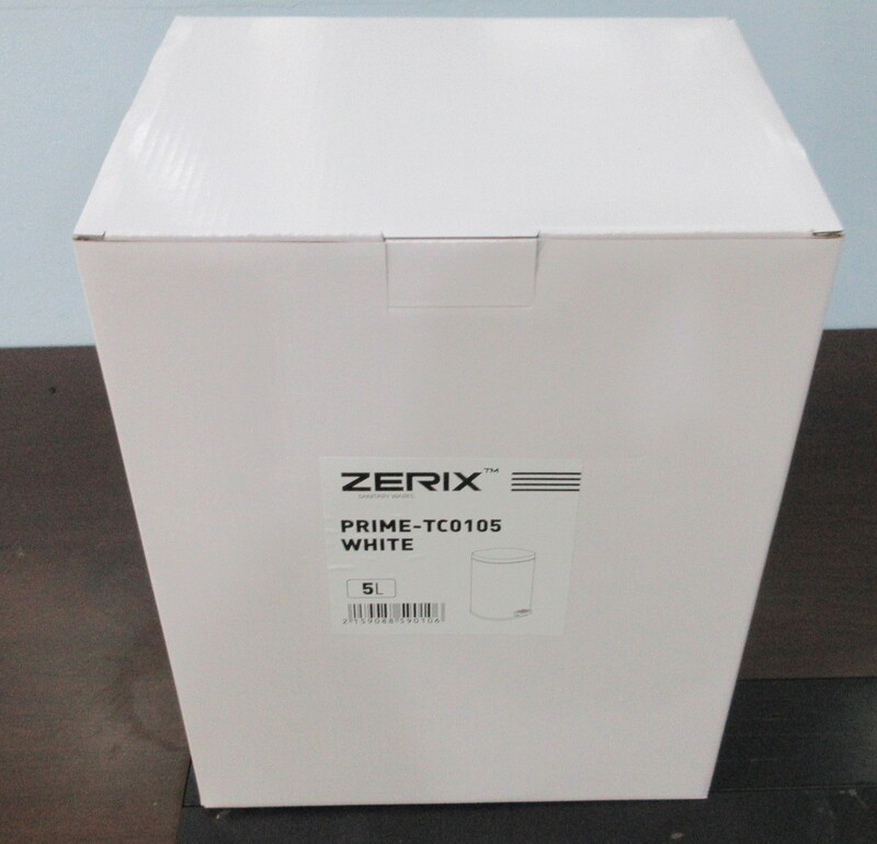 Овальное мусорное ведро с плавным закрытием Zerix Prime-TC0105 White 5 л, белое (ZX5901) Харьков - изображение 8