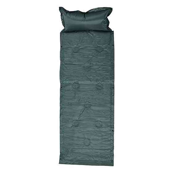 Lugi Матрац у намет надувний 175х60х2 см матрац похідний туристичний з підголівником Зелений SJ Киев