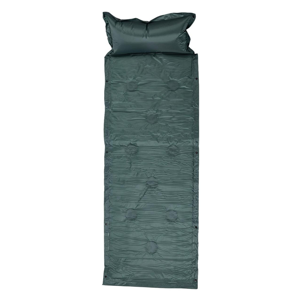 Lugi Матрац у намет надувний 175х60х2 см матрац похідний туристичний з підголівником Зелений SJ Киев - изображение 1