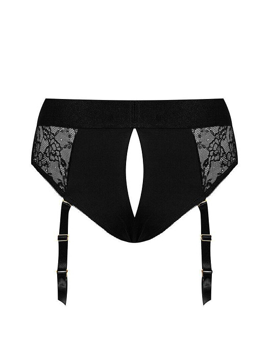 Кружевные трусы для страпона с подвязками для чулок Strap-On-Me DIVA HARNESS - XL Sex Aura Киев - изображение 4