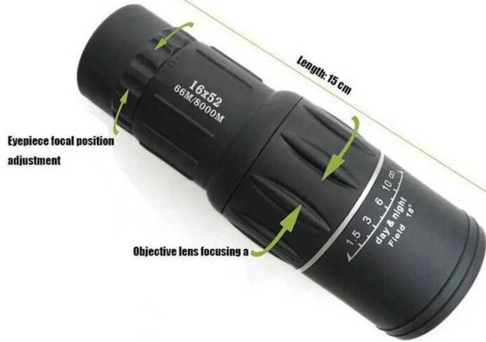 Монокуляр Bushnell 16x52 компактний з подвійною. Київ - фото 7