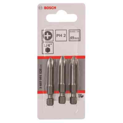 Набор бит Bosch Extra-Hart PH2, 49мм, 3шт (2.607.001.528) Винница