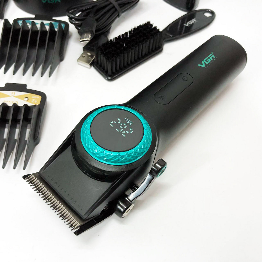 Чоловічий тример для окантовки VGR V-001, Машинка для стрижки волосся з акумулятором EH-13 Львів - фото 15