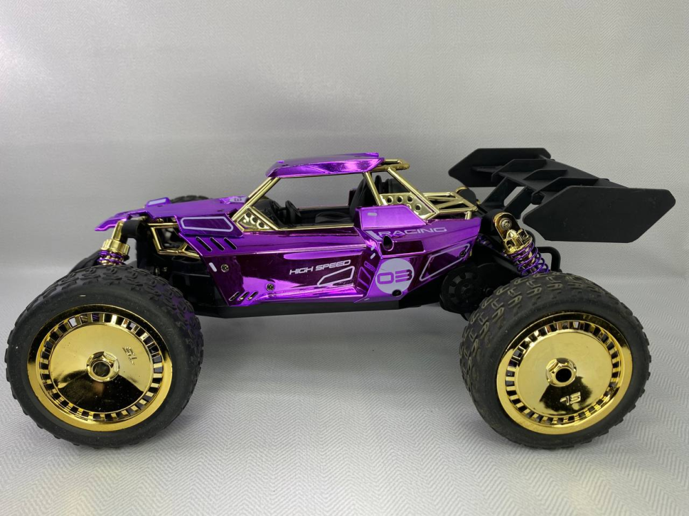 Б/В Радіокерована машинка DEERC SL-430A Monster Truck 1:14, швидкісний позашляховик 4WD, фіолетова, 40 хв гри Київ - фото 13
