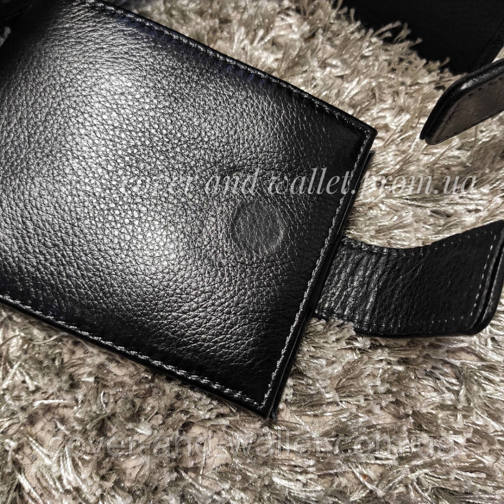 Компактний чоловічий гаманець на магнітній застібці MD Leather Київ - фото 4