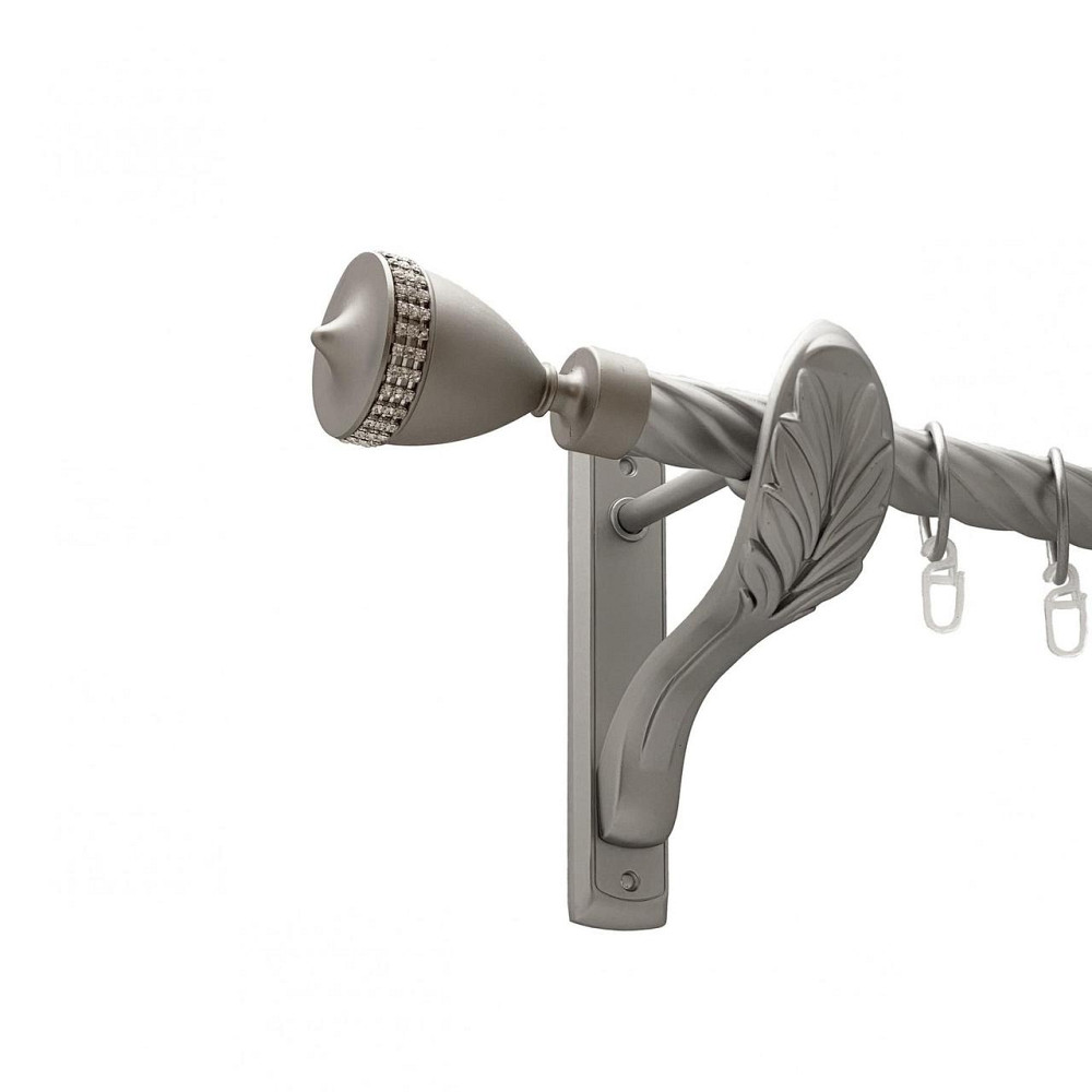 Карниз Orvit Етернія металевий однорядний ретро скручена труба кільце металеве Сатин 25 мм 160 см Львов - изображение 1