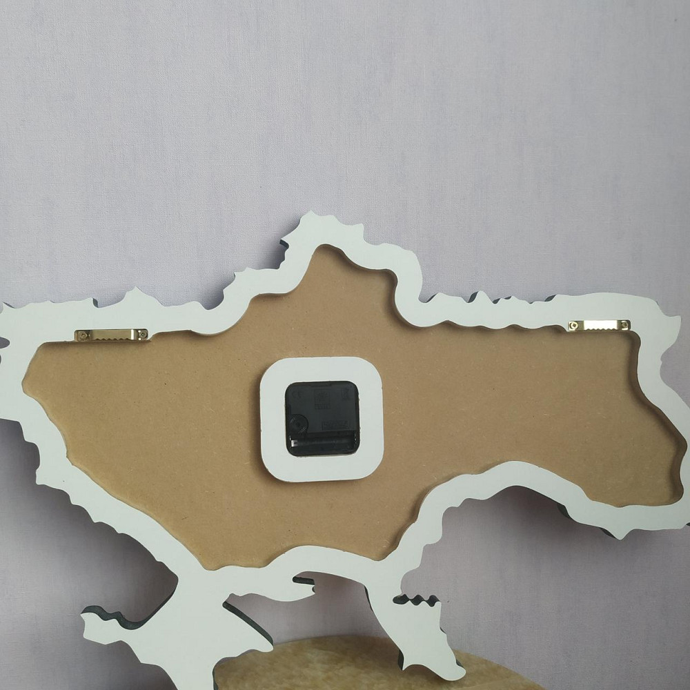 Часы настенные 70*45 см из эпоксидной смолы ручной работы 