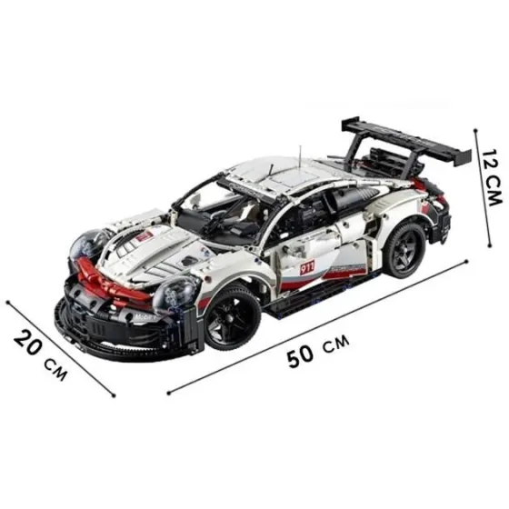Конструктор автомобиля Porsche 911 RSR на 1580 деталей в масштабе 1:10 Киев