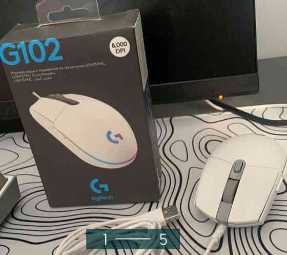 Мишка: Logitech G102 Lightsync White. Київ