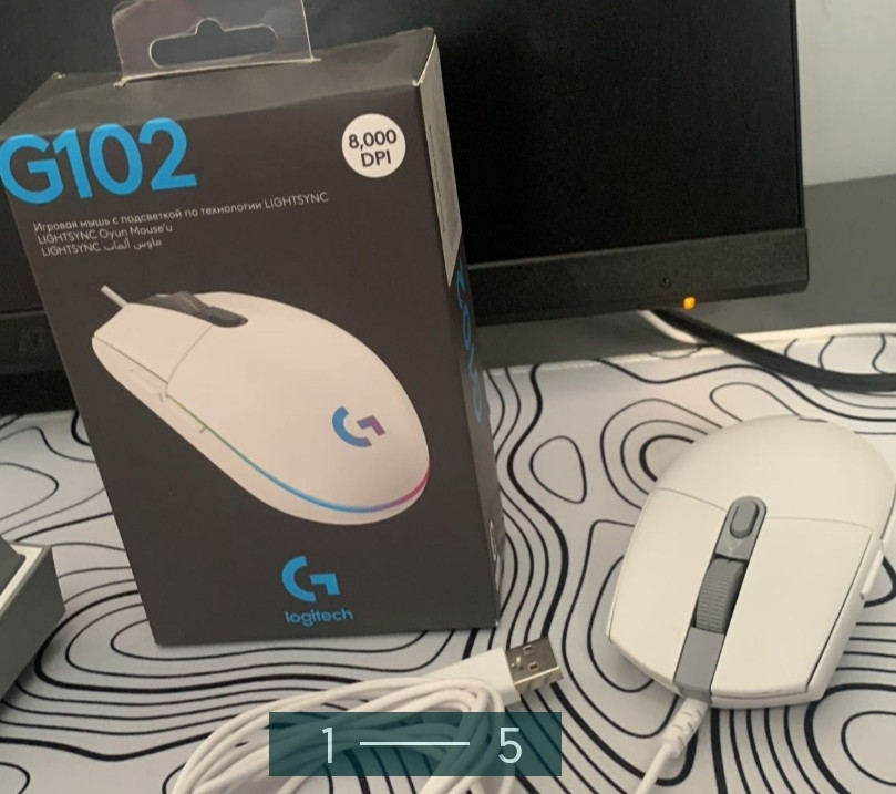 Мишка: Logitech G102 Lightsync White. Київ - фото 3