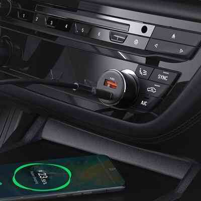 Автомобільний зарядний пристрій ACEFAST B12 60W (USB-A+USB-C) dual-port car charger Black (6974316282914) Киев