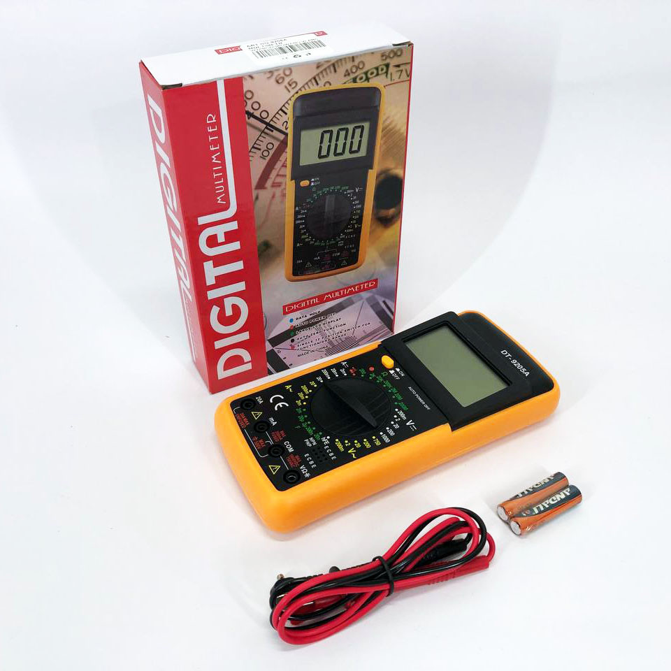 Электронный тестер напряжения Digital Multimeter DT9205A, Мультиметр для диагностики электропроводки DY-76 Львов - изображение 1