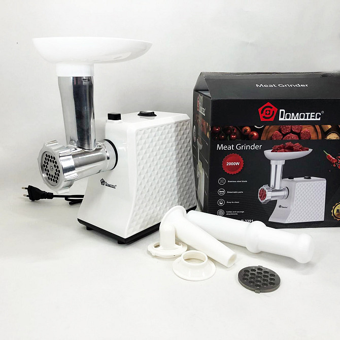 Кухонна м'ясорубка Domotec R3391 2000 W, М'ясорубка для овочів, AN-547 М'ясорубка багатофункціональна Київ - фото 5