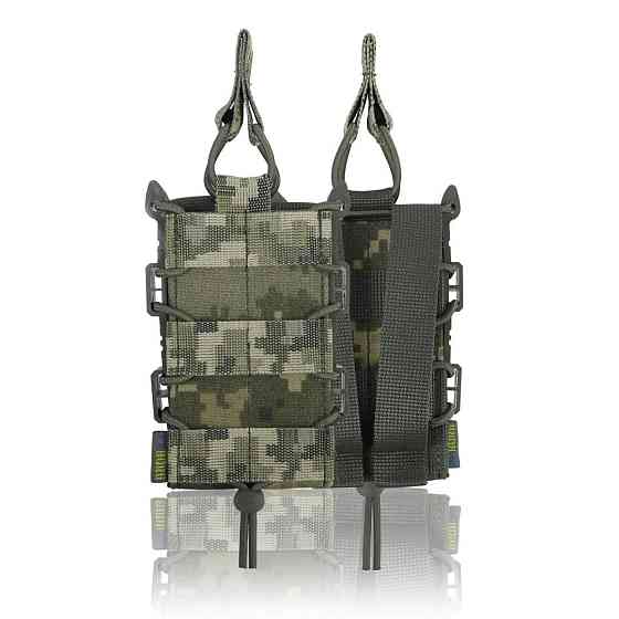 Жесткий усиленный тактический подсумок на 1 магазин Kiborg GU Single Mag Pouch Pixel. Подсумки для магазинов Киев
