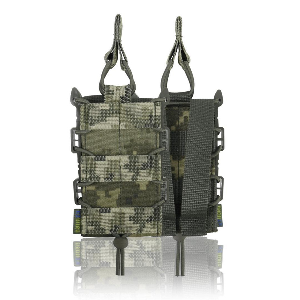 Жорсткий посилений тактичний підсумок на 1 магазин Kiborg GU Single Mag Pouch Pixel. Підсумки для магазинів Київ - фото 2