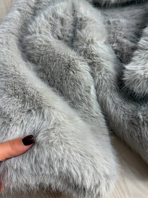 Шуба жіноча Fancy Matinee 5902 оверсайз з кишенями сіра, сірий, M Київ - фото 4