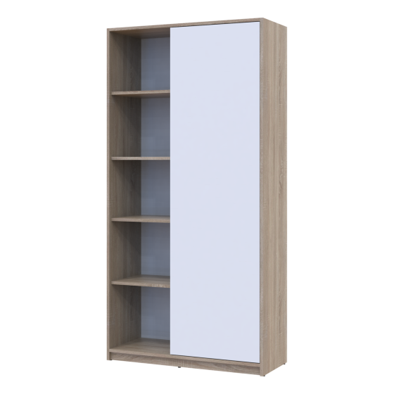 Распашный шкаф Doros Студент Дуб Сонома/Белый 90х38х180 DRS-011624 (40908067) Днепр