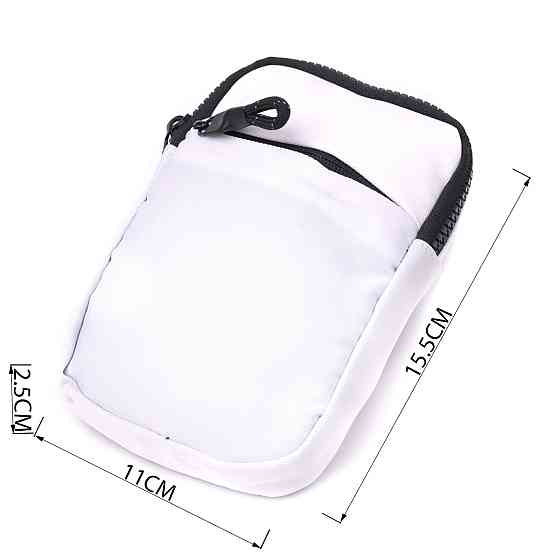 Стильная слинг сумка для путешествий из качественного текстиля Vintage 22867 Белый Киев