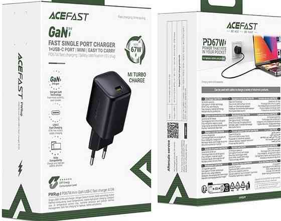 Зарядка ACEFAST A134 67W GaN PPS! USB-C швидка. Харків