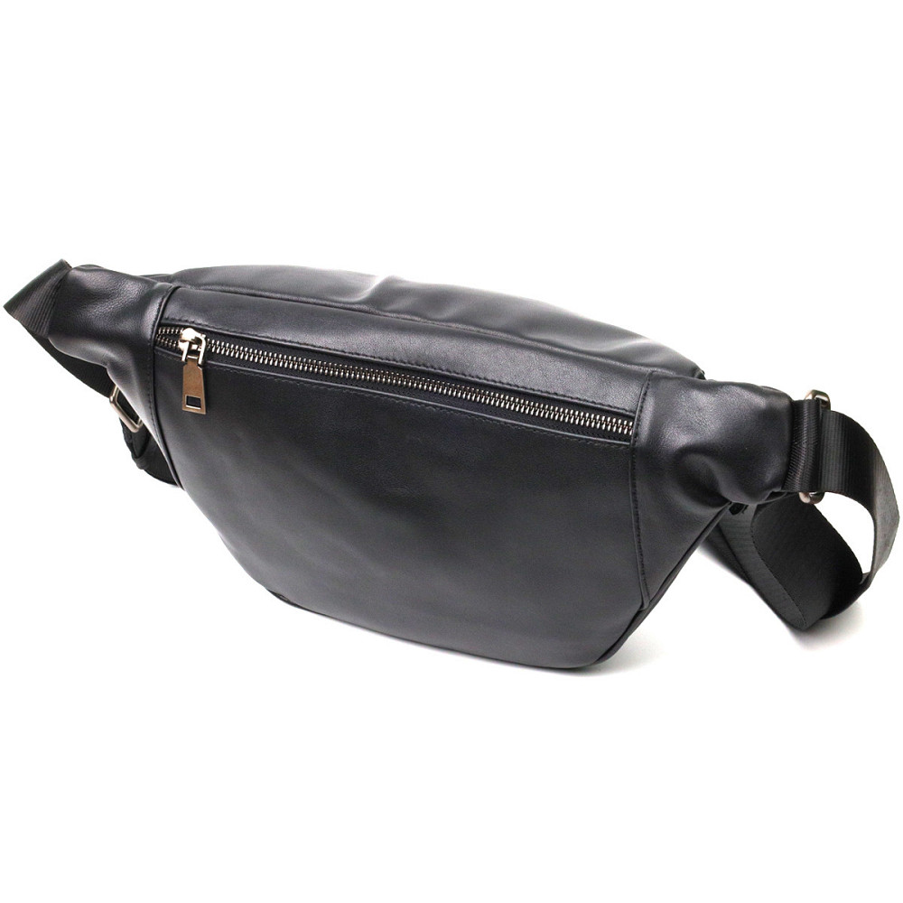 Уникальная мужская сумка через плечо из натуральной кожи SHVIGEL sale_15012 Черная Киев - изображение 2