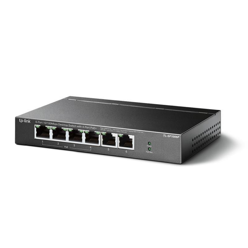 Комутатор TP-Link TL-SF1006P (2хFE, 4xFE PoE+, max PoE 67W) Ні Харків - фото 2