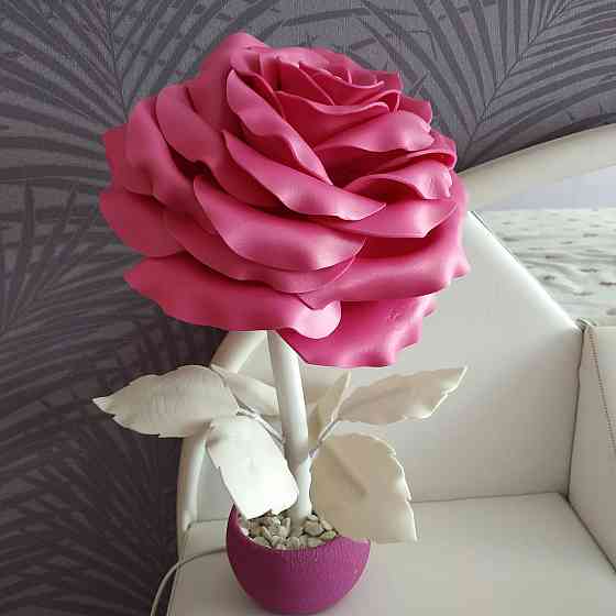 Світильник-нічник "Пурпурна троянда" Дніпро