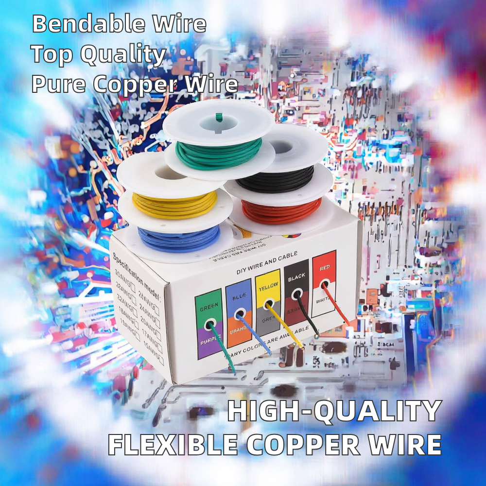 Набір кольорових проводів 5 м, 1-жильні, силіконові Київ - фото 7