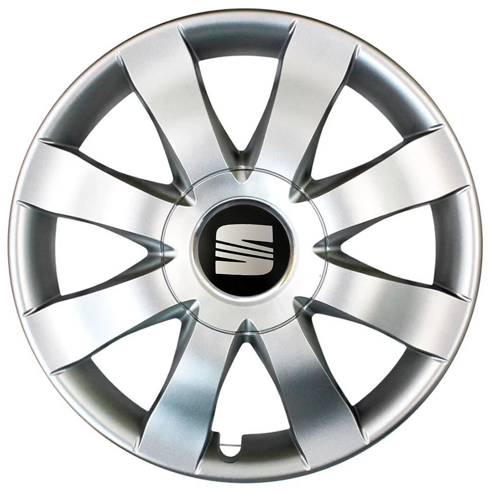 Автомобільні модельні ковпаки R15 Seat 323 4шт, SJS, сріблясті Київ - фото 1