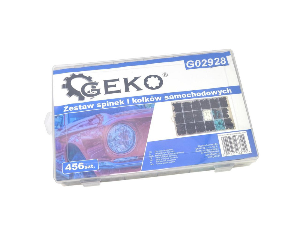 РемНабір автомобільних кліпс "GeKo" комплект: 18 розмірів -  456 кліпс Київ - фото 2