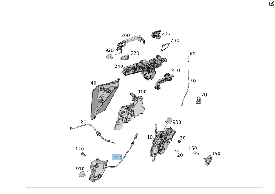Mercedes-Benz  A1667601000 Серводівник задніх правих дверей ML/GLE W166 GLE Coupe C292 GL/GLS X166 Одесса - изображение 5