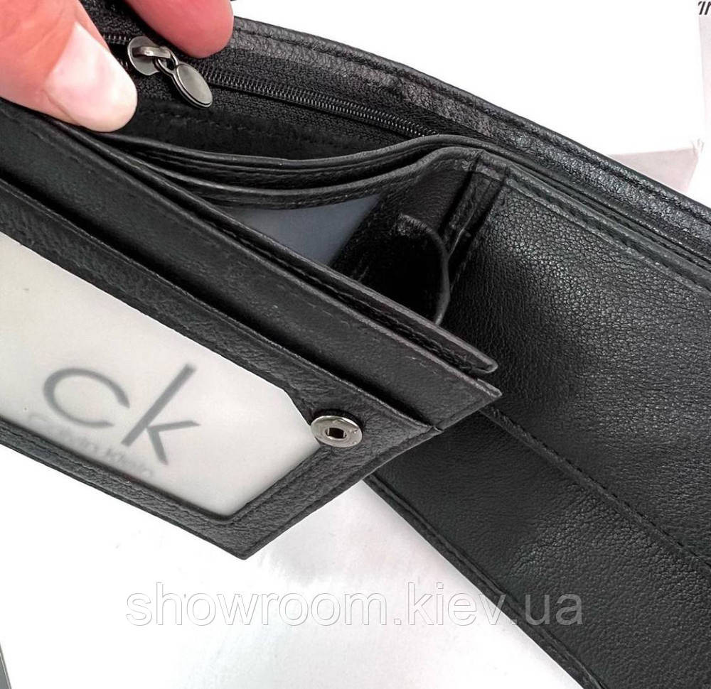 Мужское брендовое портмоне с монетницей (1439) подарочная упаковка Киев - изображение 6