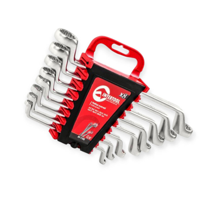 Набір ключів викинутих накидних 6-22 мм 8 шт (планшет) CrV Мукачево - фото 3