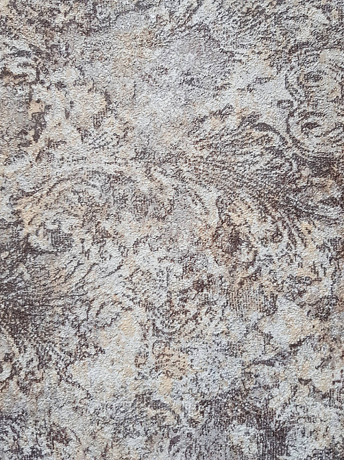 Шпалери вінілові на флізеліні гарячого тиснення DU&KA 1.06х10 вензель основа під штукатурку сірі коричневі Київ - фото 1