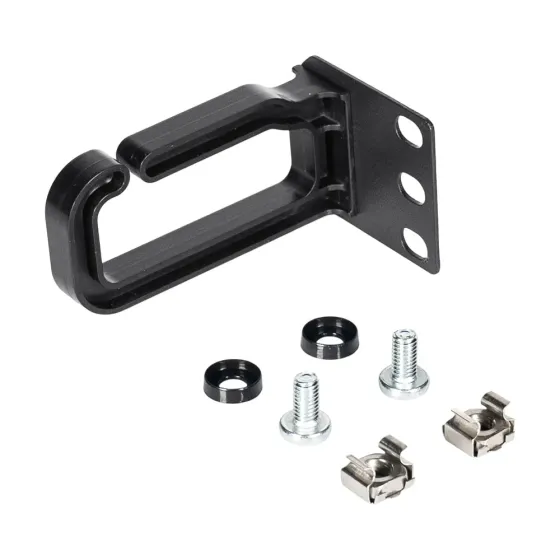 Кабельний організатор-кільце Trinix TRX-1U/CM-R Black для комутаційної шафи 19