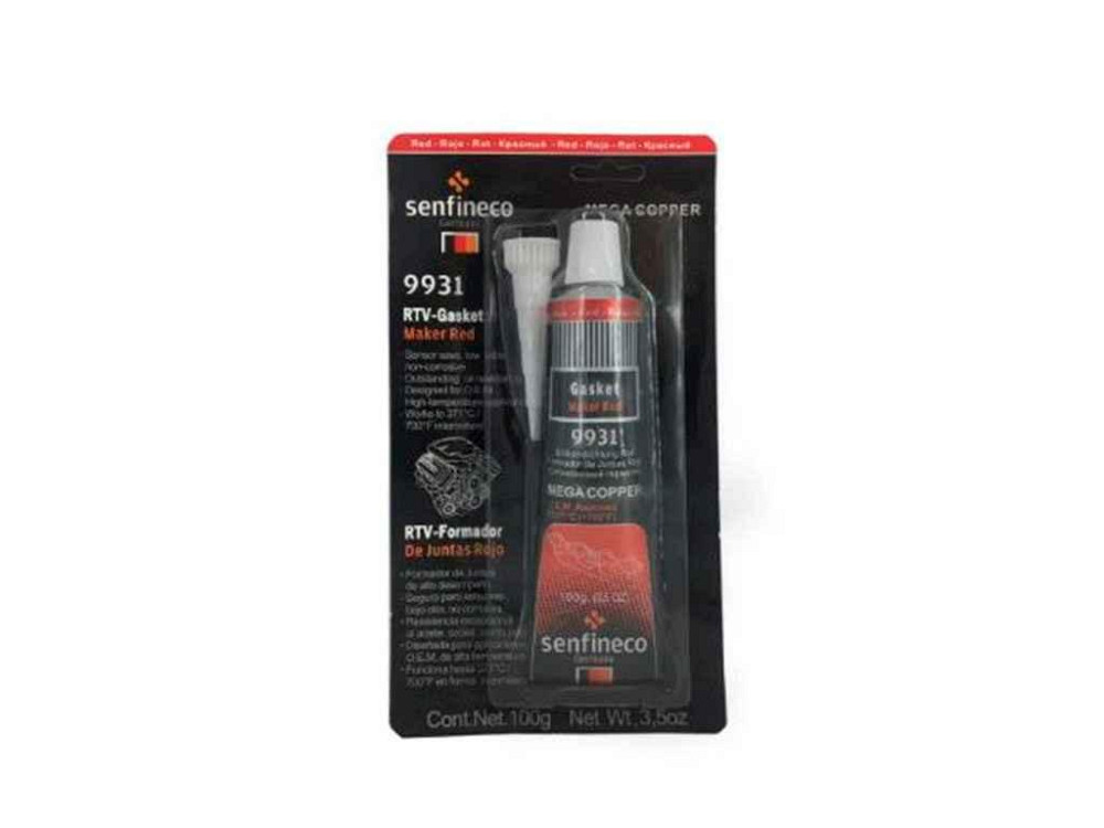 Сіліконовий герметик червоний RTV Silicone Red 100г ТМ SENFINECO Київ - фото 1