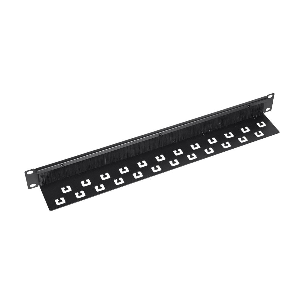 Кабельний організатор Trinix TRX-1U/CM-BH Black з щіткою та кабельними введеннями (25-00099) Київ - фото 8