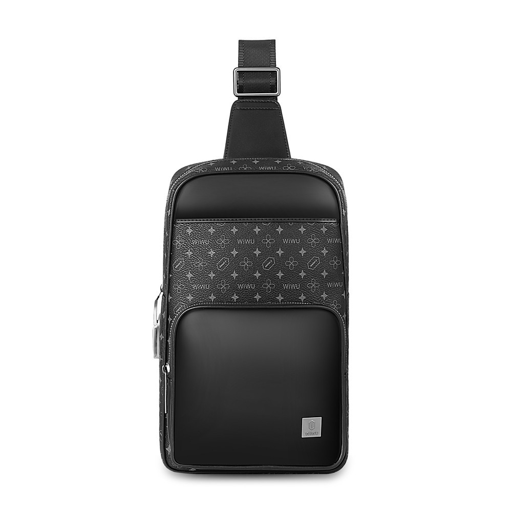 Сумка WIWU Master Fingerprint Lock Crossbody Bag Black Одеса - фото 2