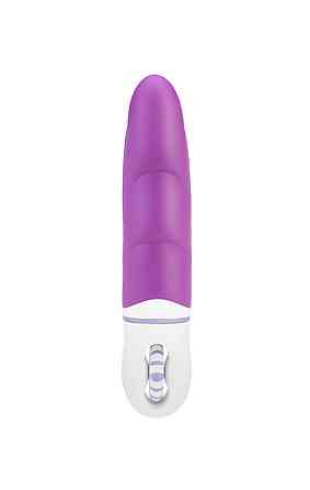 Вібратор з оригінальним дизайном і ребристою поверхневістю AMOR BIG VIBRATOR ANGELUS Violet (Застосунок НЕ Sex Aura Київ