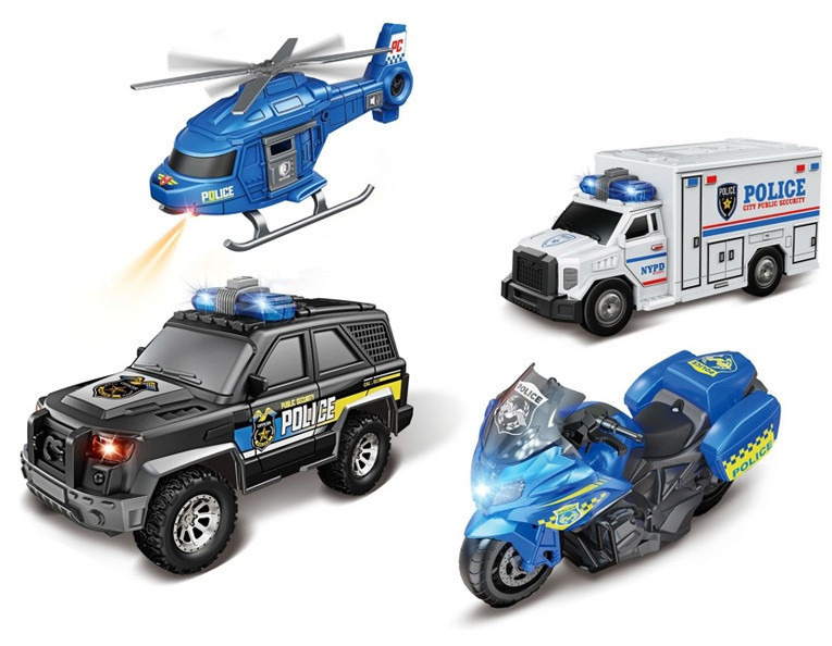 Игрушка CARS S Набор полицейского транспорта 4в1 1:20 (CJ-4835123) (7120385) Киев - изображение 2