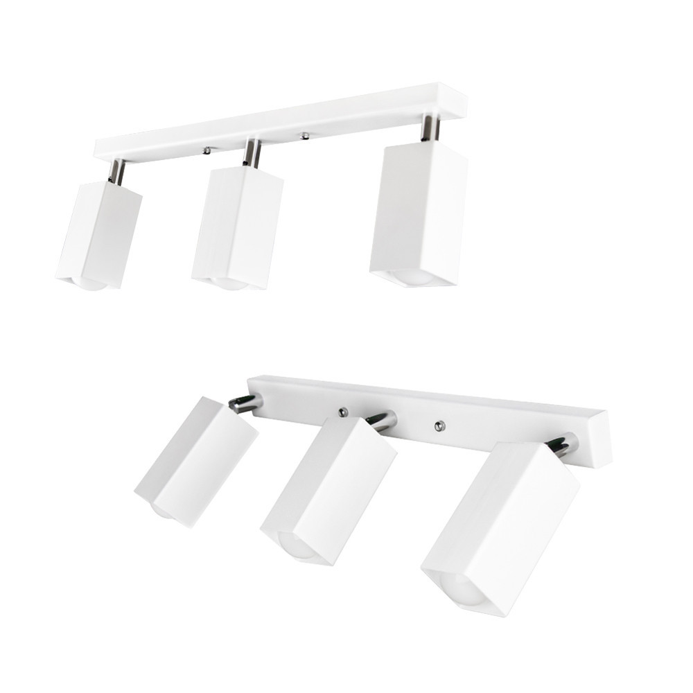 Стельовий поворотний світильник накладний 3 плафона Е27 білий Crocus SQ 1105-3 Київ - фото 1