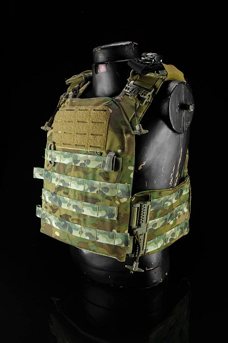 Тактическая плитоноска жилет с быстрым сбросом Cordura 1000D с IRR обработкой (без плит) Мультикам Киев - изображение 8