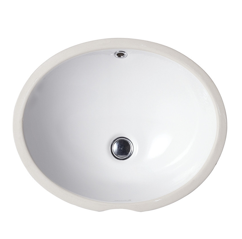 Врезная раковина под столешницу EGE Vitrifiye Pinara 465x190x370мм (91461) Белый Киев - изображение 1