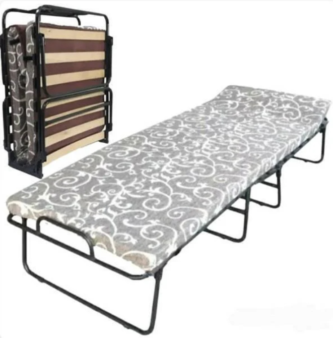 Розкладачка "Ольга" на ламелях з ортопедичним матрацом V-5350 / Розкладне ліжко для дому та дачі Кривий Ріг - фото 1