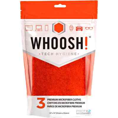 Салфетки Whoosh! Screen Shine 3 PACK CLOTHS, microfiber, 35х35cm (1FGCL3COM) Винница