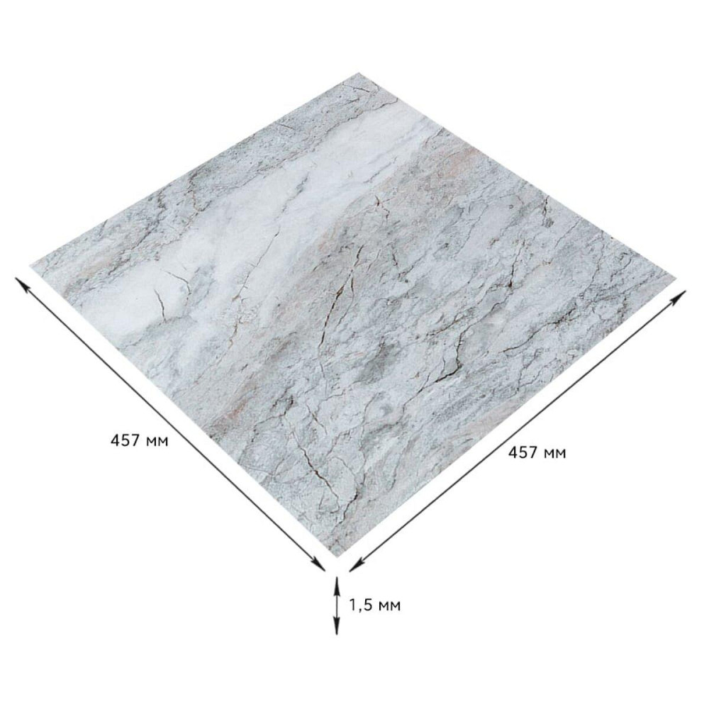 Самоклеящаяся LVT плитка 457х457х1.5мм (D) SW-00002465 Днепр - изображение 5