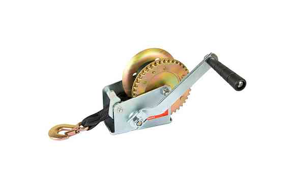 MASTERTOOL Лебідка барабанна MASTERTOOL 454 кг ремінь 8 м 86-8245 Коломия