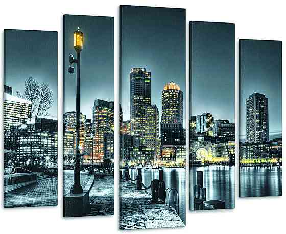 Модульная картина Ночной город Art-136_5 110x160 см Киев