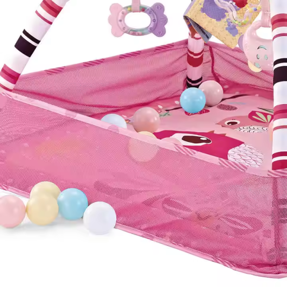 Игровой детский манеж, коврик для ползанья, развивающий коврик для малышей с игрушками, розовый Каменец-Подольский