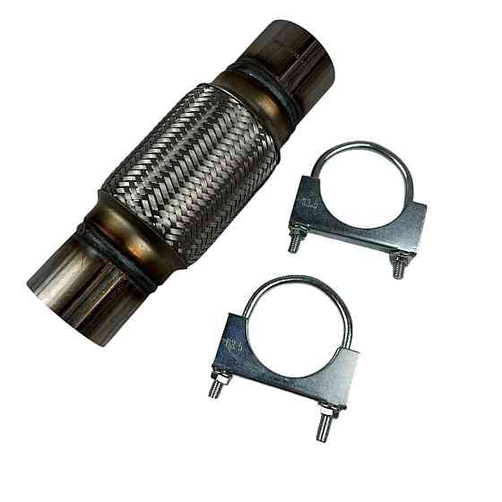 Гофра 60х150x250 кріплення під хомут у зборі AGK глушника Мукачево